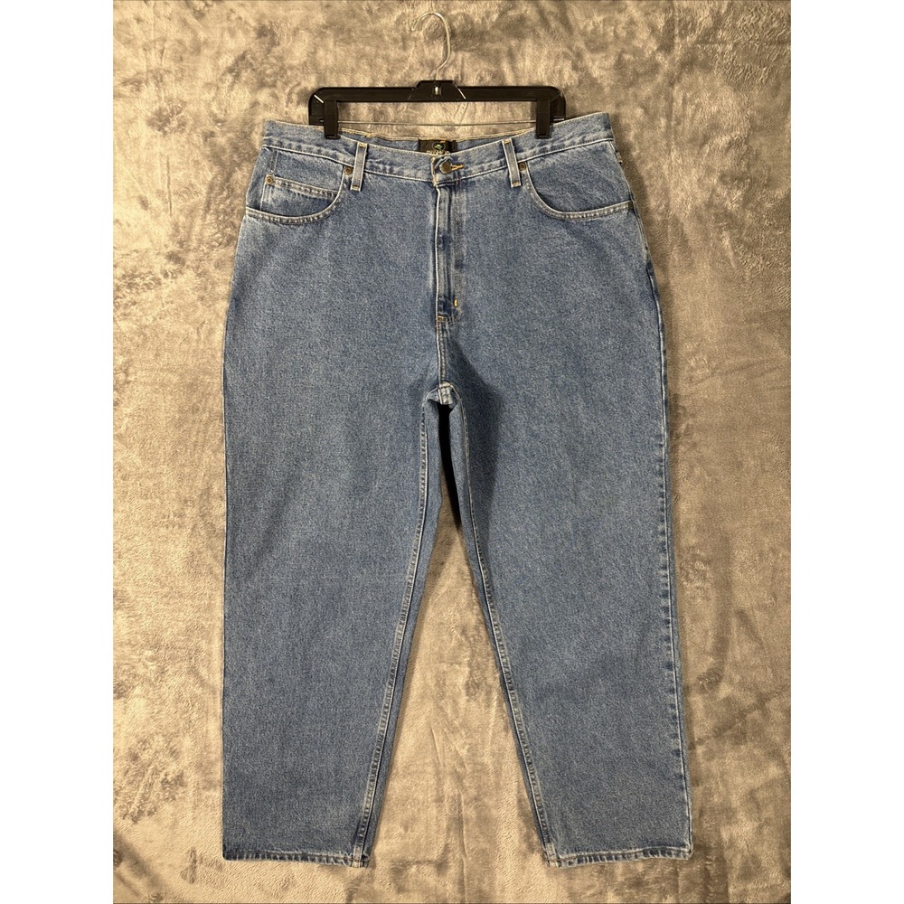 RedHead Mens Blue Relaxed Fit Straight Leg Denim Jeans Medium Wash 38x29